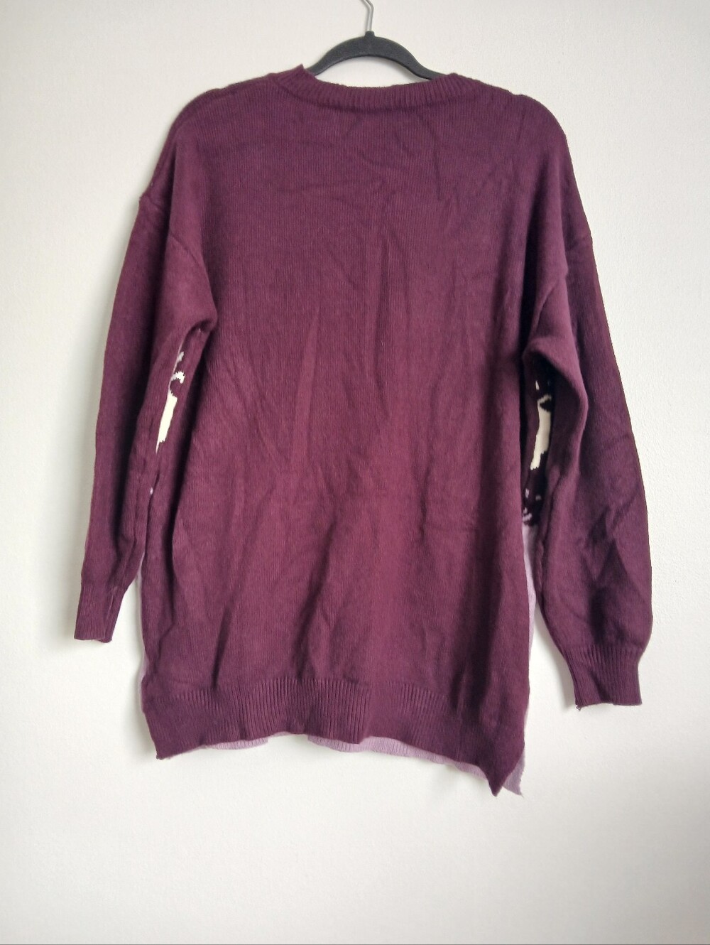 Bloom Chic Sweater Cats Purple Plum Size 12 - Picture 8 of 9